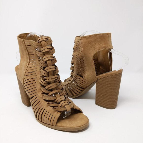 DV by Dolce Vita Shoes - DV by Dolce Vita Cagged Chunky Heel Sandal Tan 9